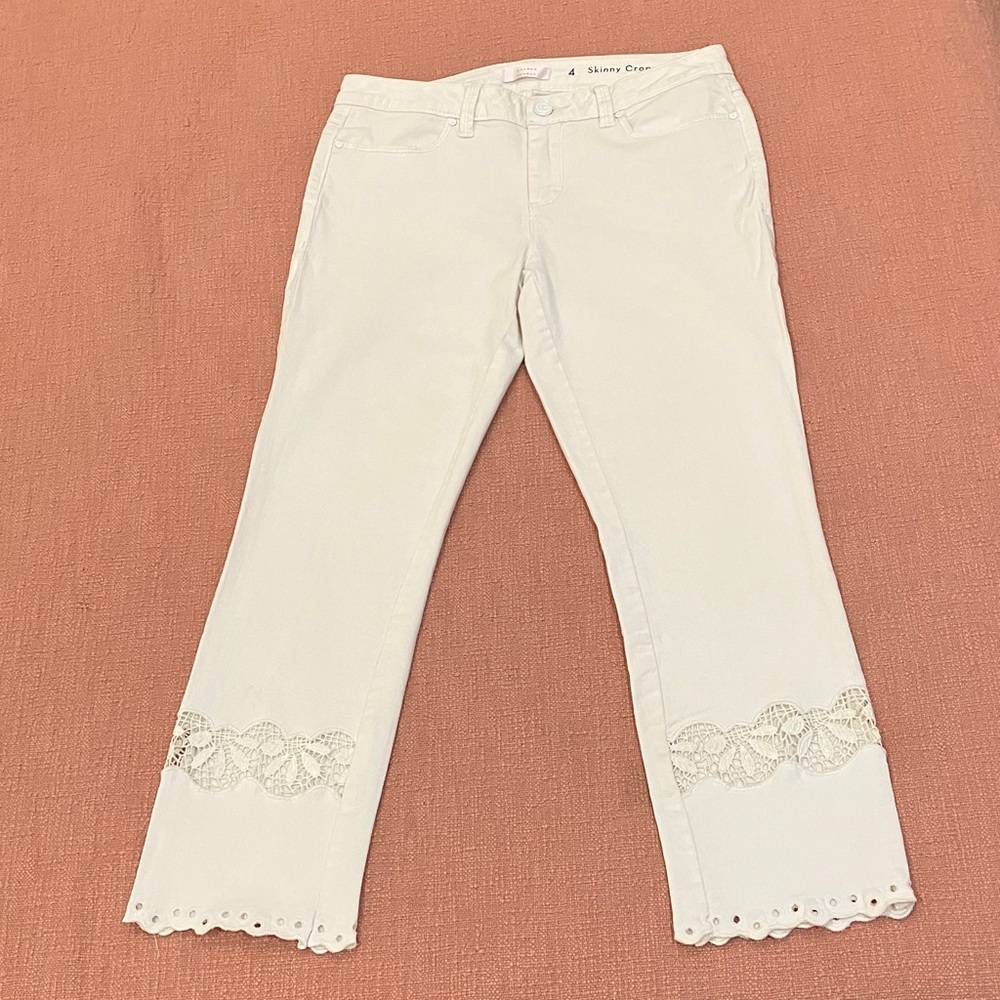 Lauren Conrad W30L25 capris with eyelet Accent Skinny crop